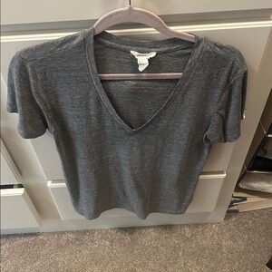Gray V-Neck T-Shirt